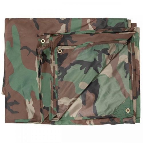Nepremokavá plachta s okami MFH Tarp 3x3 m - woodland