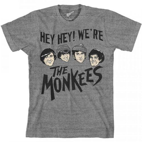 The Monkees - Tričko Hey Hey! - Muž, Unisex, Šedá, XL
