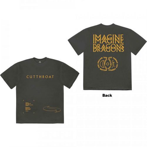 Imagine Dragons - Tričko Cutthroat Symbols - Muž, Unisex, Šedá, XL