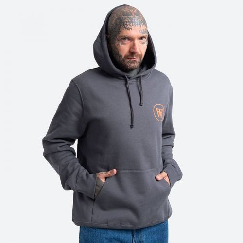 Wood Wood Ian Hoodie 10135605-2424 DARK GREY