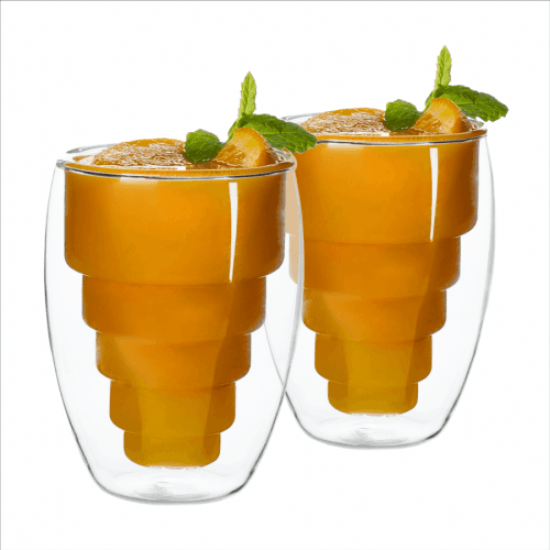 Termo sklenice, set 2 ks, na džus, 250 ml, HOTCOLD TYP 17