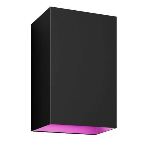 Svietidlo vonkajšie Philips Hue Resonate White and Color Ambiance (1746430P7) čierne LED venkovní nástěnné svítidlo, světelný výstup 1200 lm, příkon 2