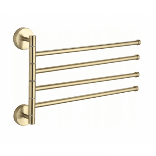 Čtyřramenný věšák na ručníky MEXEN zlatý