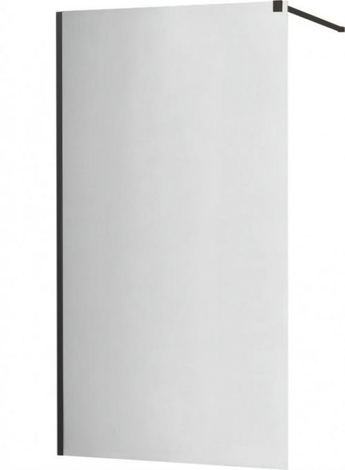 MEXEN - KIOTO Sprchová zástěna WALK-IN 120x200 cm 8 mm, černá, zrcadlové sklo 800-120-101-70-50