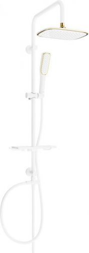 MEXEN - Sprchový sloup T49 bílá / zlatá 798494993-25
