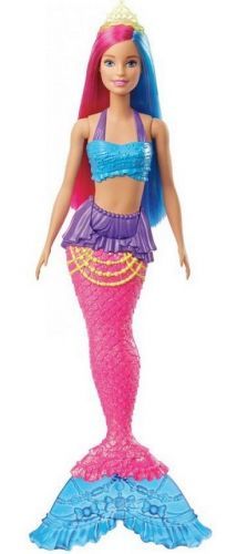 Mattel Barbie Kúzelná morská víla vlasy modro-ružové