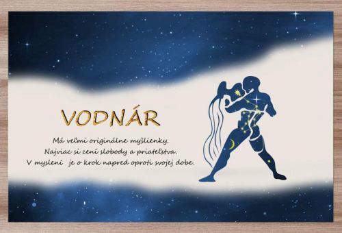 Prestieranie Vodnár (21.1. - 20.2.) - modré