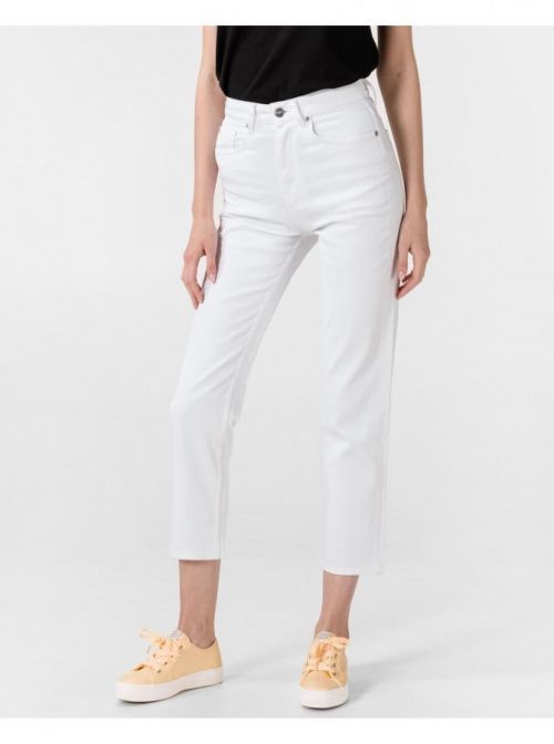 Straight fit pre ženy Pepe Jeans - biela