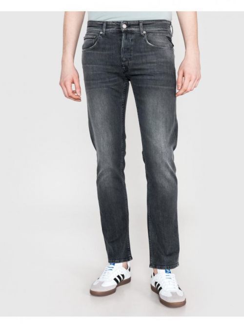 Slim fit pre mužov Replay - čierna