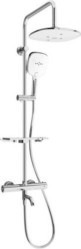 MEXEN - KT17 vanový sloup s termostatickou baterií, chrom / bílá 779001793-02