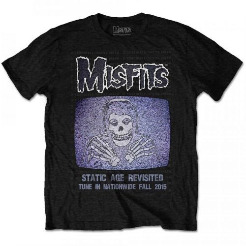 Misfits - Tričko Static - Muž, Unisex, Čierna, S
