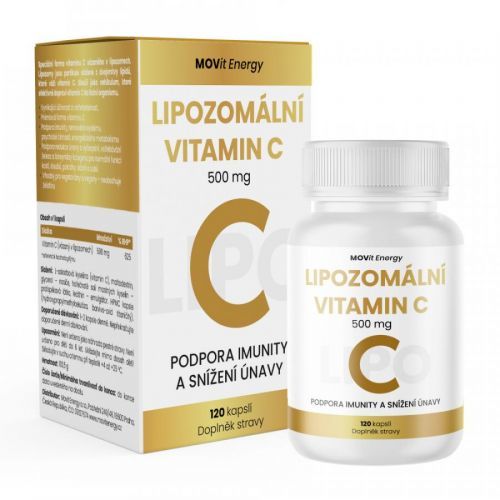 MOVIT ENERGY Lipozomálny vitamín C 500 mg 120 kapsúl