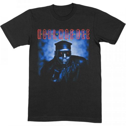 Kool Moe Dee - Tričko Knowledge Is King - Muž, Unisex, Čierna, S