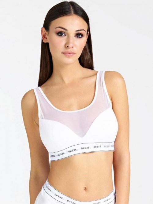 Vystužená braletka so žoržetom O97C04JR04P H905 sivá - Guess šedá L