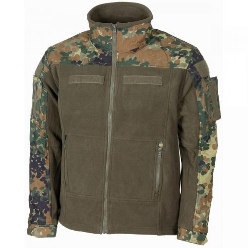 Bunda fleecová MFH Combat - flecktarn, S