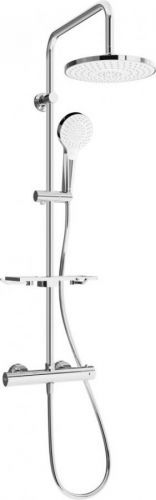 MEXEN - KT05 Sprchový sloup s termostatickou baterií, chrom / bílá 771500593-00