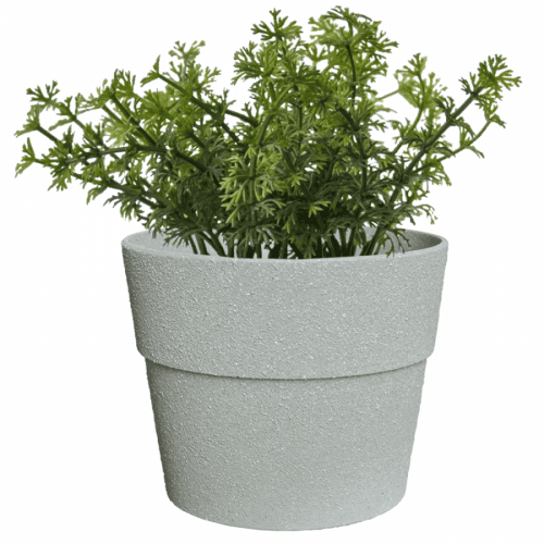 Květináč, plastový s kameninovým práškem, beton, AUSON TYP 1