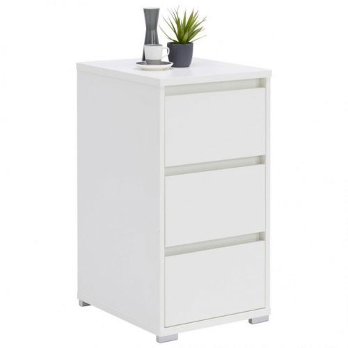 Carryhome KOMODA, biela, 40/79/48 cm