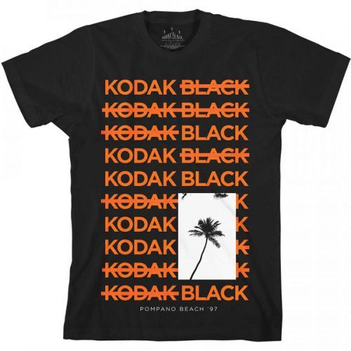 Kodak Black - Tričko Palm - Muž, Unisex, Čierna, S