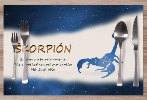 Prestieranie Škorpión (23.10. - 22.11.) - modré