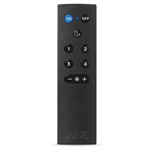 Ovládač WiZ WiFi Remote Control ovládač svetiel • vypnutie/zapnutie svetiel • úprava jasu • prepínanie na nočné svetlo • 4 svetelné režimy • dosah 15