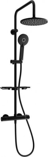 MEXEN - KT40 sprchový sloup s termostatickou baterií černá 771504093-70