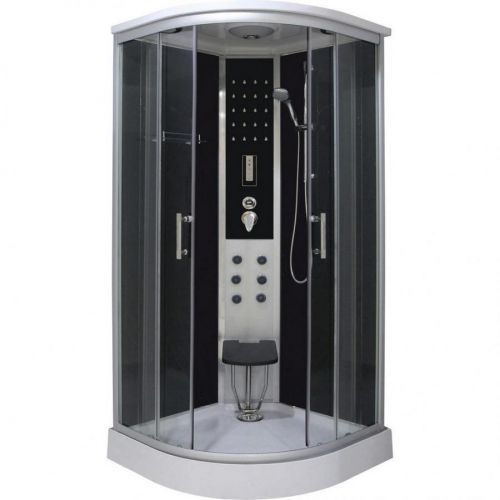 Sprchový Kút Relax Chróm / Čierna Š: 90cm