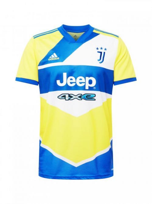 ADIDAS PERFORMANCE Funkčné tričko  žltá / kráľovská modrá / biela