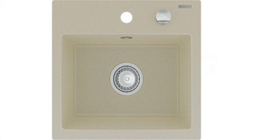 MEXEN MEXEN - Buňky Milo granitový dřez 1 435x410 mm, béžová 6505441000-69