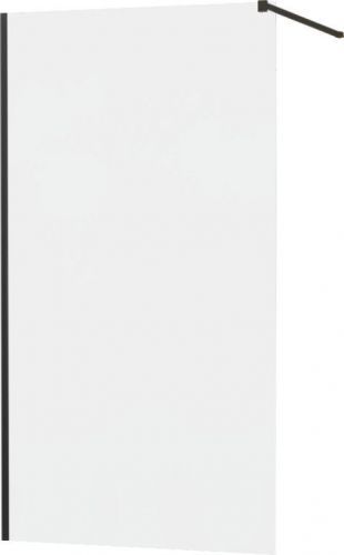 MEXEN - KIOTO Sprchová zástěna WALK-IN 120x200 cm 8 mm, černá, matné sklo 800-120-101-70-30