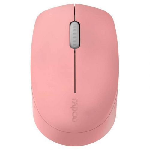 Myš Rapoo M100 ružová bezdrôtová myš • optický senzor • Bluetooth • bezdrôtové pripojenie 2,4 GHz • dosah až 10 metrov • citlivosť 1 300 DPI • 3 tlači