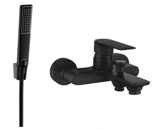 MEXEN - R72 Royo vanová baterie se sprchou set, černá 7223R72-70