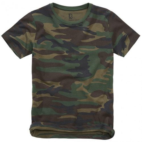 Tričko detské Brandit Kids T-Shirt - woodland, 146/152