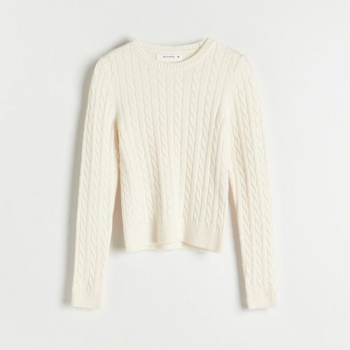 Reserved - Ladies` sweater - Krémová