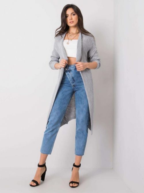 Šedý sveter OH BELLA ONE SIZE