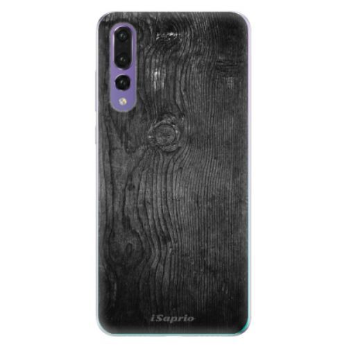 Odolné silikónové puzdro iSaprio - Black Wood 13 - Huawei P20 Pro