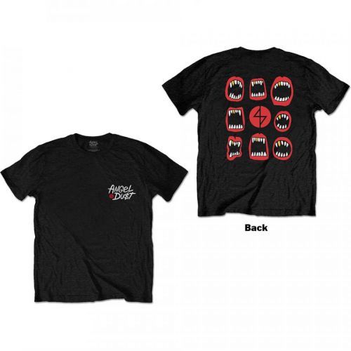 Angel Dust - Tričko Mouth Repeat - Muž, Unisex, Čierna, XL