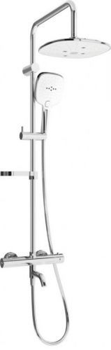 MEXEN - KX17 vanový sloup s termostatickou baterií, chrom / bílá 779001791-02