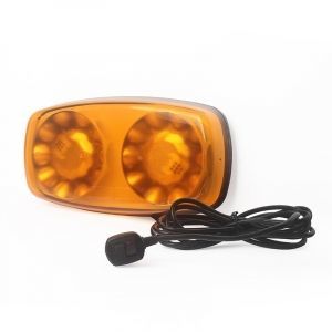 LED rampa 12/24V - oranžová 20x0,5W LED ECE R65 R10 s magnetom (304x157x59mm)