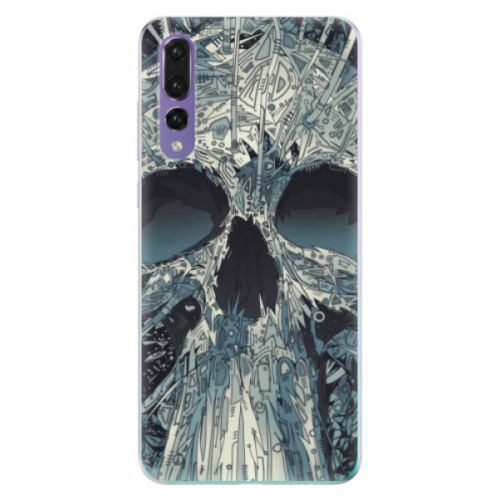 Odolné silikónové puzdro iSaprio - Abstract Skull - Huawei P20 Pro
