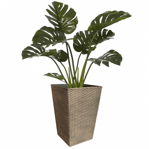 Květináč, plast, světlehnědá, EURAL