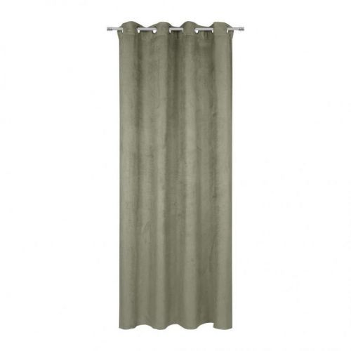 Záves S Krúžkami Velours, 140/245cm, Zelená