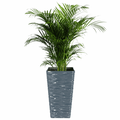 Květináč, plast, šedá, BENEL