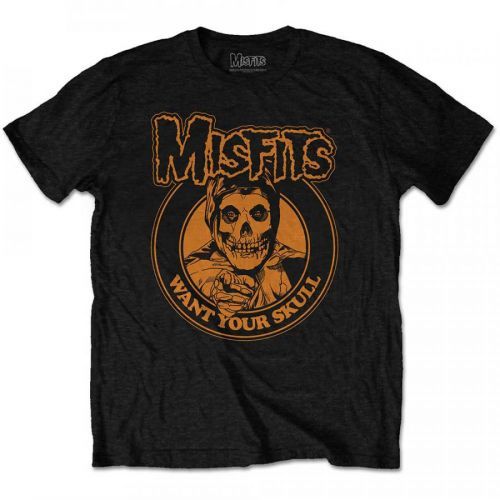 Misfits - Tričko Want Your Skull - Muž, Unisex, Čierna, S