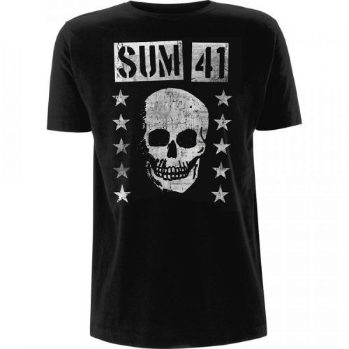 Sum 41 - Tričko Grinning Skull - Muž, Unisex, Čierna, S