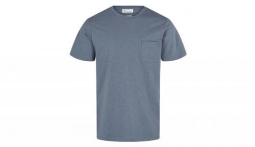 By Garment Makers Organic Tee Pocket modré GM131001-2342
