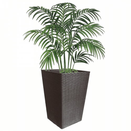 Květináč, plast, hnědá, EURAL