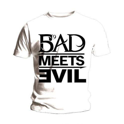 Eminem - Tričko Bad Meets Evil - Muž, Unisex, Biela, S