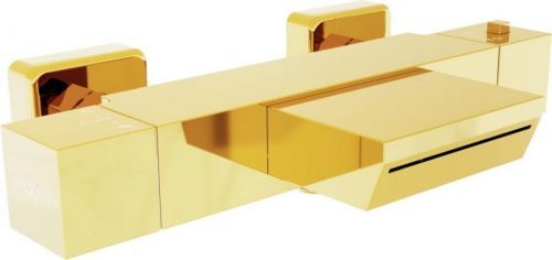 MEXEN - Cube termostatická vanová baterie gold 77360-50