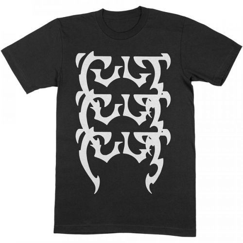 The Cult - Tričko Repeating Logo - Muž, Unisex, Čierna, XL